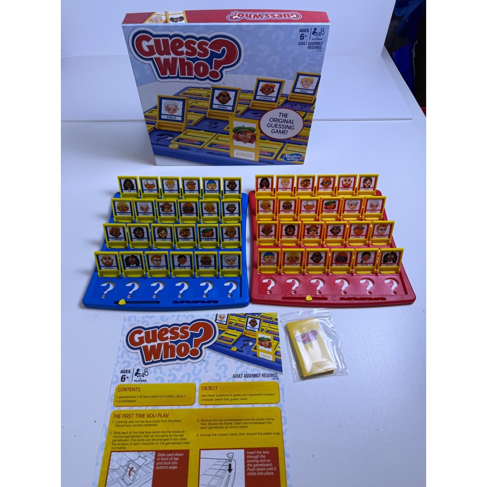 Hasbro‎ Guess Who Classic Tabletop Guessing Board Game 2017 Ed C2124 Complete
